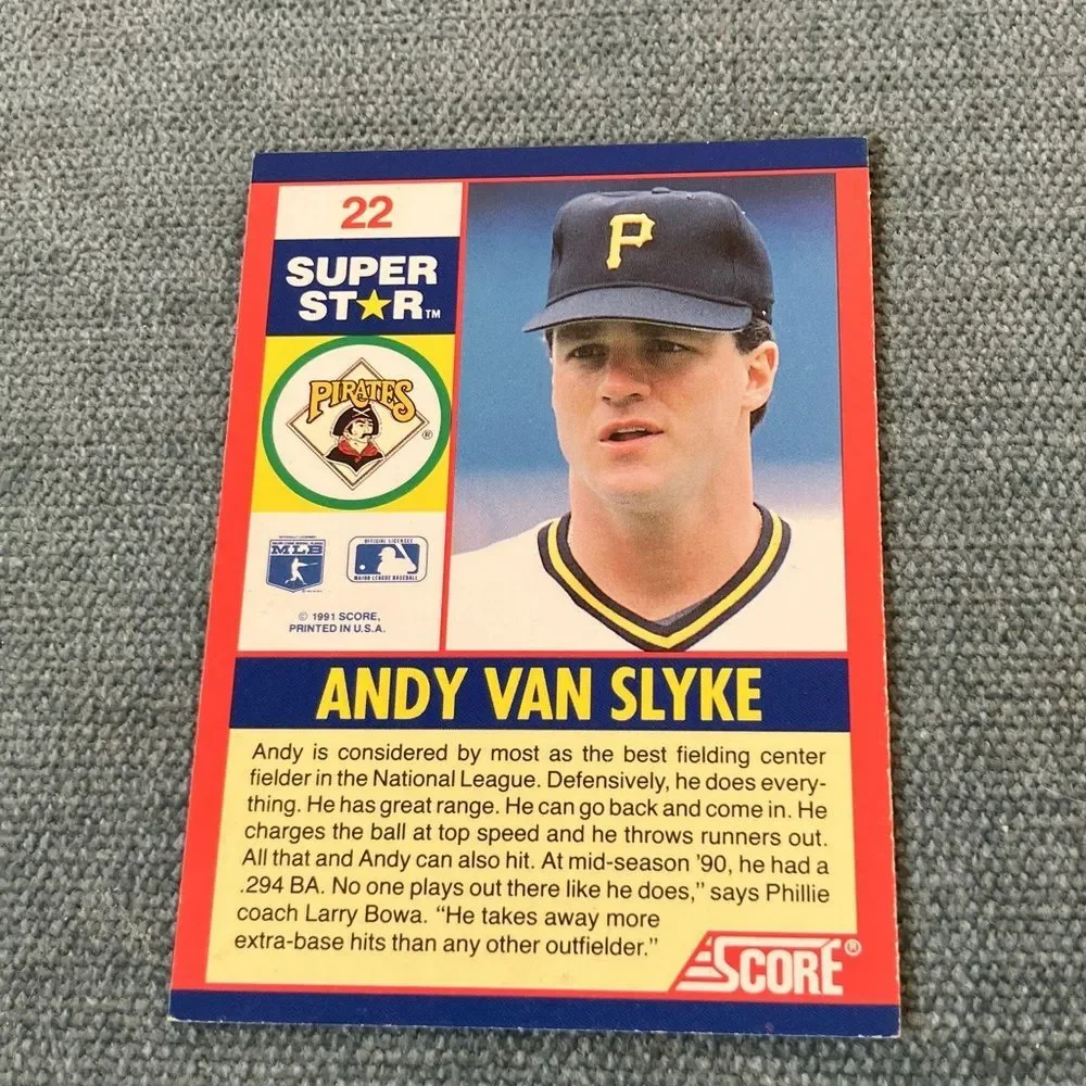 1991 Score Pittsburgh Pirates Baseball Card Trading Card